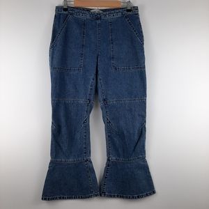 Rachel Comey Pursue Bell Hem Crop Denim Jeans Size 10